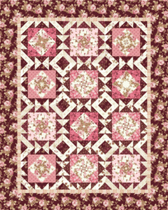 Dive into Crafting the Wonder Burgundy and Blush Quilt Dream