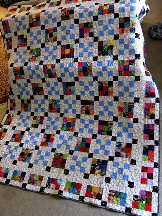 Crafting Joy: The Scrap Happy Nine Patch Quilt Journey