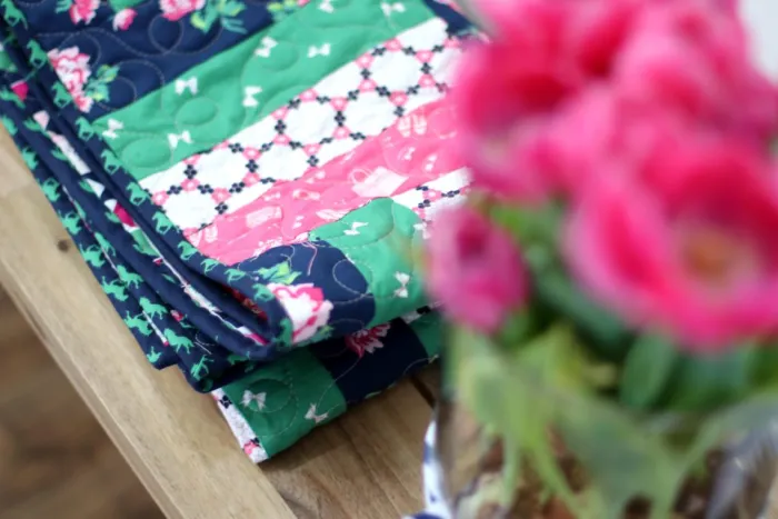 Elevate Your Craft with the Fast Rail Fence Baby Quilt!