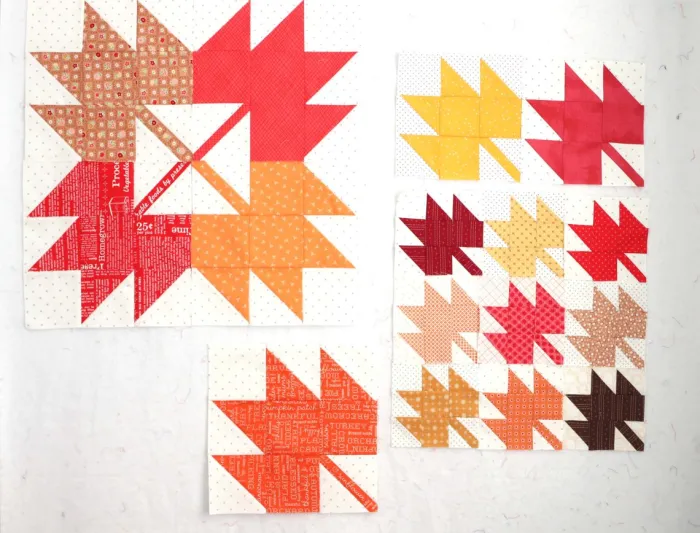Embrace Autumn’s Charm with The Classic Maple Leaf Quilt Block