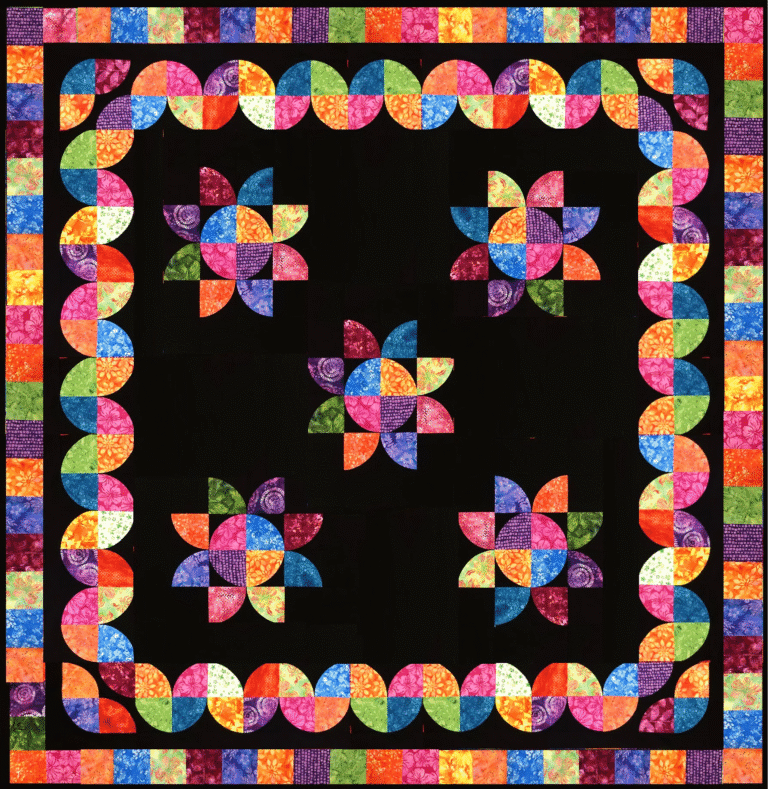 Ignite Your Passion with the Drunkard’s Path – Flower Patch Quilt
