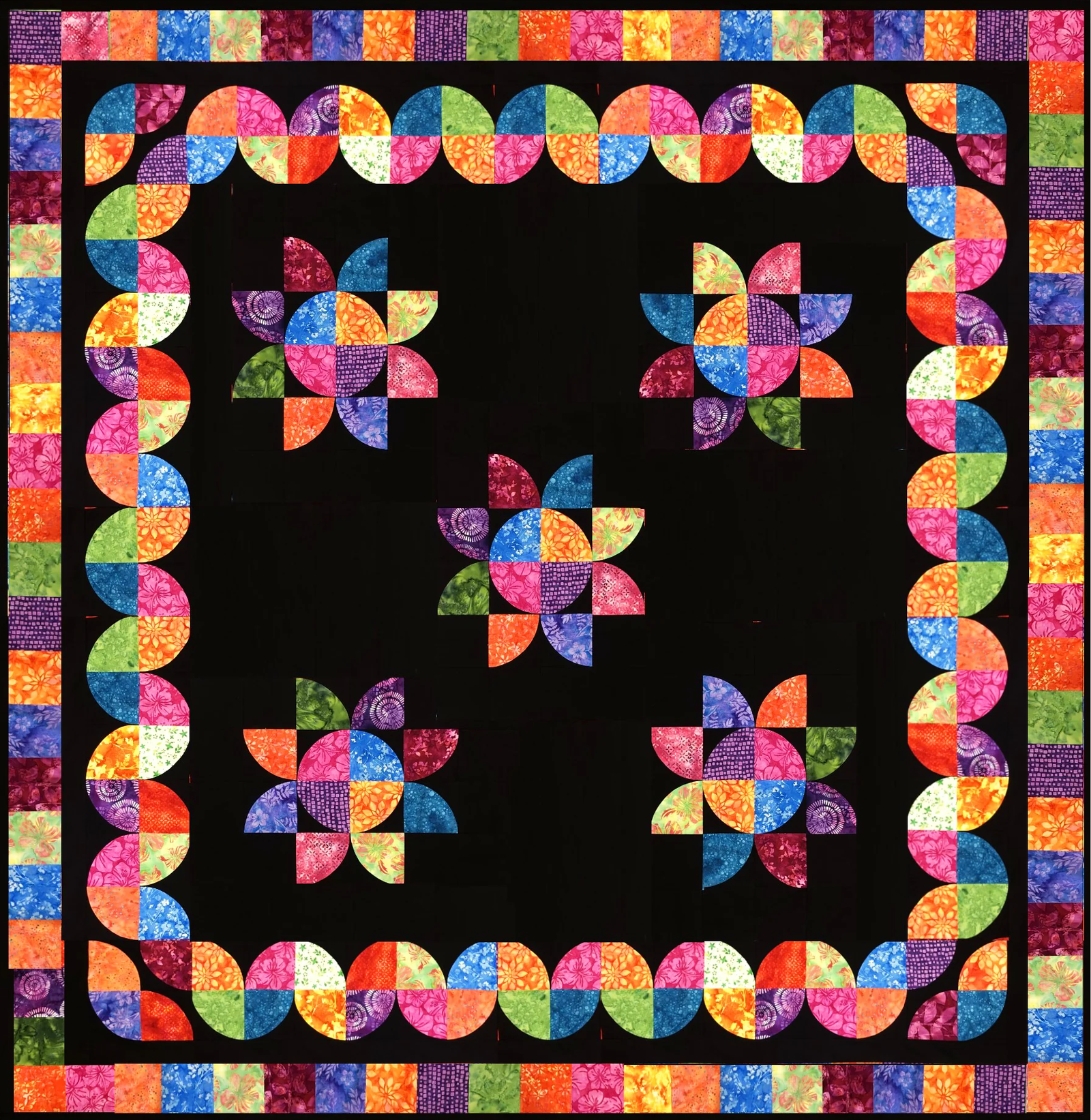 Ignite Your Passion with the Drunkard's Path - Flower Patch Quilt