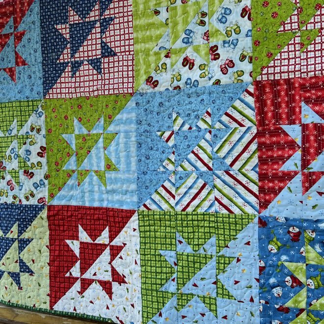 Unleash Your Imagination with the Vibrant Split Stars Quilt