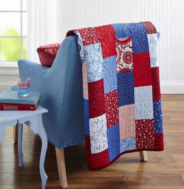 Unleashing Creativity with Red, White, and Blue Bricks – A Quilted Celebration!
