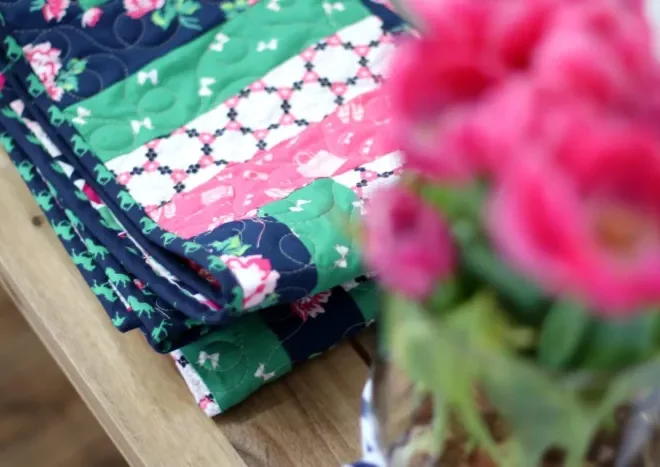 Unleash Your Creativity with the Fast Rail Fence Baby Quilt!