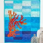 Dive into Creativity with Coral and Blue Wall Hanging